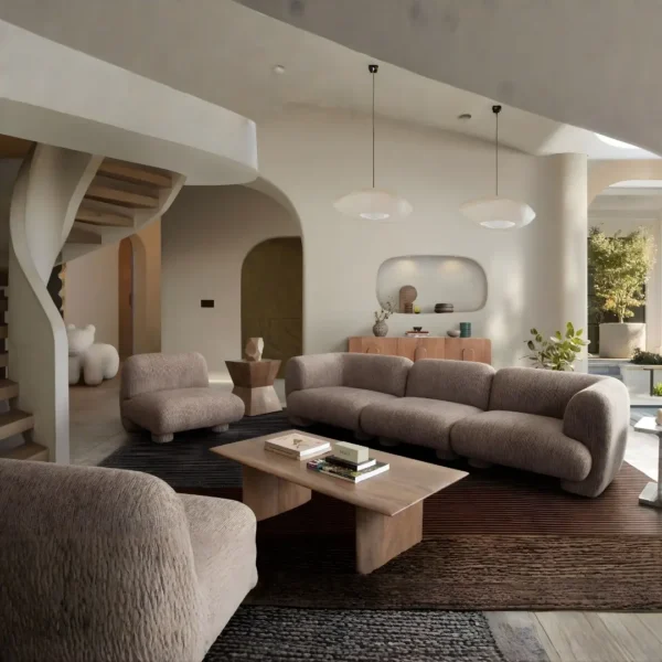 Wren Armless Fabric Lounge Chair By Diamond Sofa - Image 5