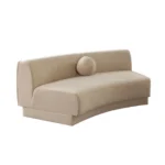 Zelda Velvet Upholstered Sofa With Pillow By Diamond Sofa