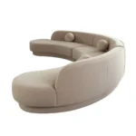 Zelda 3PC Curved Sectional Sofa By Diamond Sofa - Image 3