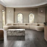 Zelda 3PC Curved Sectional Sofa By Diamond Sofa - Image 5