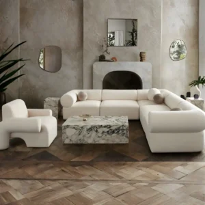 Zia 5PC Contemporary Sectional Sofa By Diamond Sofa