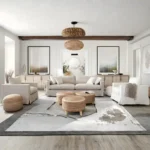 Jute Accent Ottoman Stool By Diamond Sofa