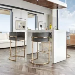 Icon White Bar Table By Diamond Sofa - Image 2