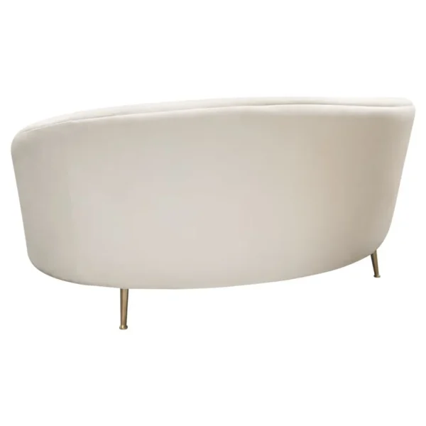 Celine Light Cream Curved Sofa By Diamond Sofa - Image 5