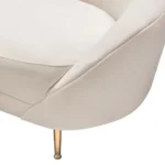 Celine Light Cream Curved Sofa By Diamond Sofa - Image 6