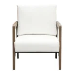 Blair Wood Accent Chair in White By Diamond Sofa - Image 2