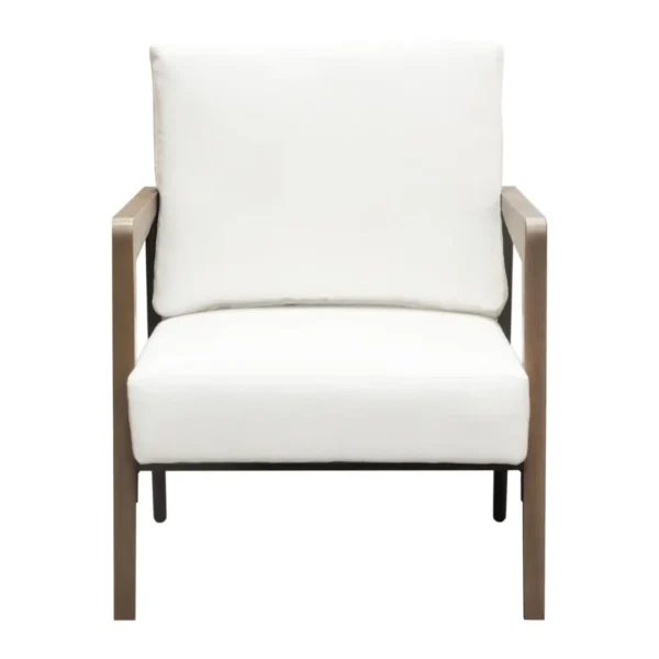 Blair Wood Accent Chair in White By Diamond Sofa - Image 2