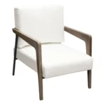 Blair Wood Accent Chair in White By Diamond Sofa
