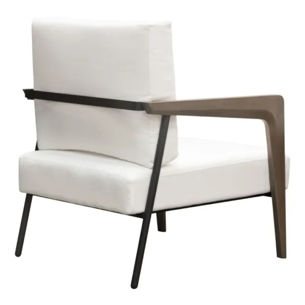 Blair Wood Accent Chair in White By Diamond Sofa - Image 3