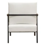 Blair Wood Accent Chair in White By Diamond Sofa - Image 4