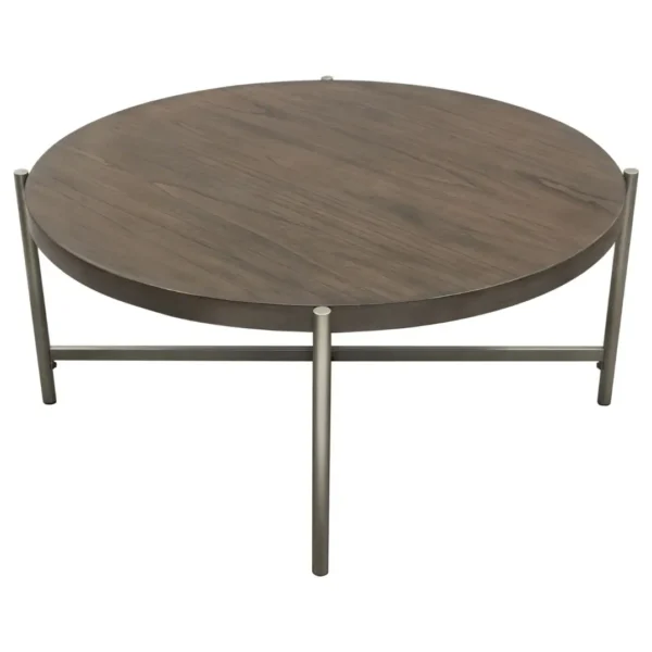 Atwood 40" Grey Oak Coffee Table By Diamond Sofa - Image 3