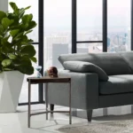 Atwood Grey Oak Circular End Table By Diamond Sofa