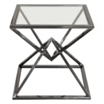 Aria Square Glass Top End Table By Diamond Sofa - Image 5