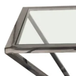 Aria Square Glass Top End Table By Diamond Sofa - Image 7
