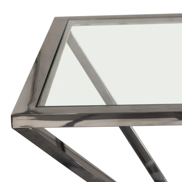 Aria Square Glass Top End Table By Diamond Sofa - Image 7