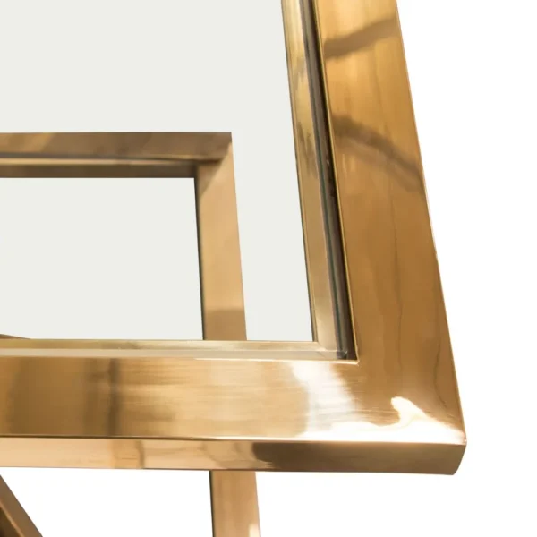 Aria Square Glass Top End Table By Diamond Sofa - Image 8