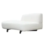 Vesper Curved White Chaise Lounge By Diamond Sofa - Image 2