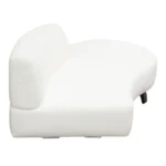 Vesper Curved White Chaise Lounge By Diamond Sofa - Image 5