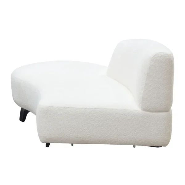 Vesper Curved White Chaise Lounge By Diamond Sofa - Image 7