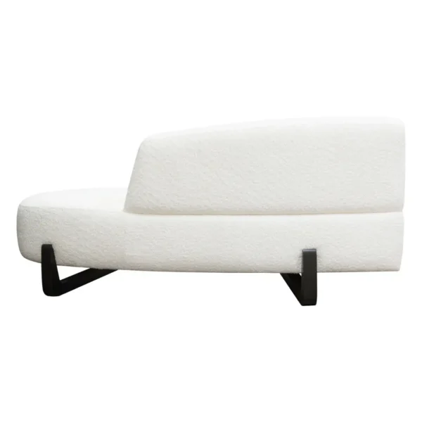 Vesper Curved White Chaise Lounge By Diamond Sofa - Image 8