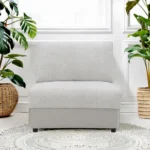 Tarrance Gray Modular Armless Chair by ACME