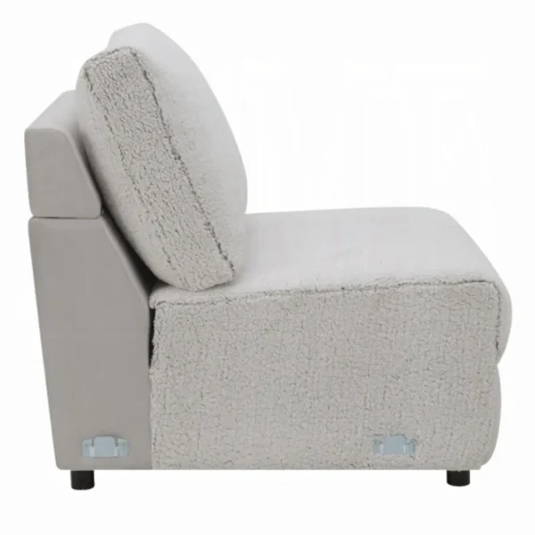 Tarrance Gray Modular Armless Chair by ACME - Image 2