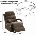 Kayla Power Recliner with Lift & Heating & Massage by ACME - Image 6