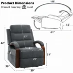 Kayla Power Recliner with Lift & Heating & Massage by ACME - Image 14