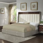 Jamonica Wood and Upholstered Bed Eastern King Size by ACME