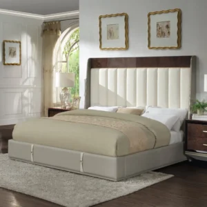 Jamonica Wood and Upholstered Bed Eastern King Size by ACME