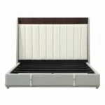 Jamonica Wood and Upholstered Bed Eastern King Size by ACME - Image 2