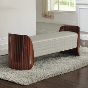 Jamonica Gray Upholstered Bench by ACME
