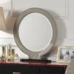 Jamonica Gray Round Vanity Mirror by ACME