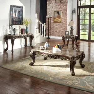 Classic Marble Top Sofa Table By McFerran