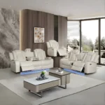 Leather Reclining Loveseat By McFerran