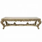 Bernadette Rectangle Gold Dining Table by ACME