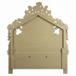 Bernadette White Leather Bed Eastern King by ACME - Image 4