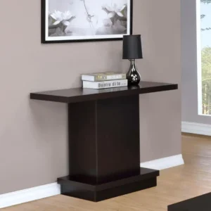 Reston Cappuccino Sofa Console Table By Coaster Furniture