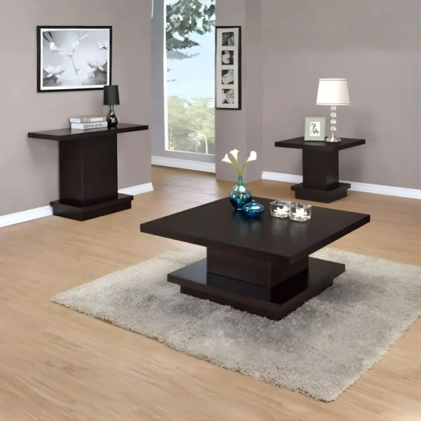 Reston Cappuccino Sofa Console Table By Coaster Furniture - Image 6