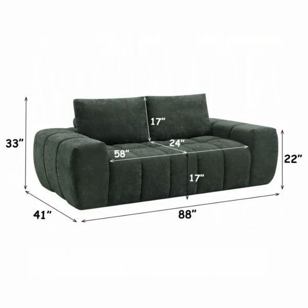 Medwin Compressed Green Sofa by ACME - Image 6