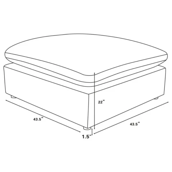 Raleigh Boucle Ottoman By Coaster Furniture - Image 7