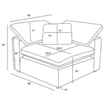 Raleigh Corner Wedge Sectional By Coaster Furniture - Image 10