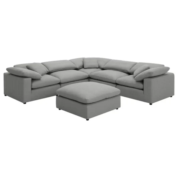 Raleigh L-Shaped Sectional Sofa By Coaster Furniture - Image 4