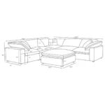 Raleigh L-Shaped Sectional Sofa By Coaster Furniture - Image 11