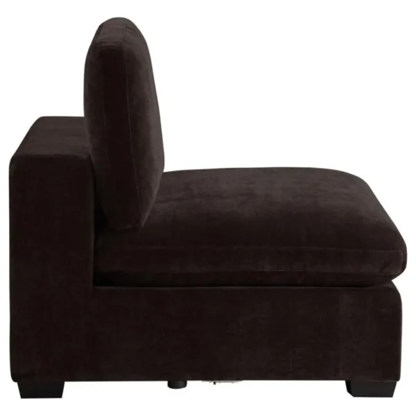 Lakeview Armless Chenille Fabric Chair By Coaster Furniture - Image 5