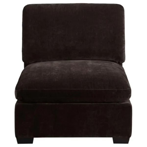 Lakeview Armless Chenille Fabric Chair By Coaster Furniture - Image 4