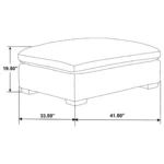 Lakeview Upholstered Rectangular Ottoman By Coaster Furniture - Image 5