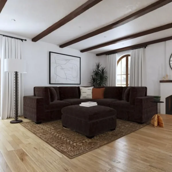 Lakeview 6 Piece L Shape Sofa Sectional By Coaster Furniture - Image 2