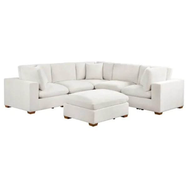 Lakeview 6 Piece L Shape Sofa Sectional By Coaster Furniture - Image 5