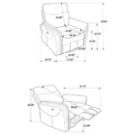 Adler Upholstered Power Glider Recliner By Coaster Furniture - Image 10